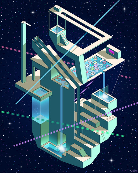 SPACE SPA 3000 - Limited Edition Print